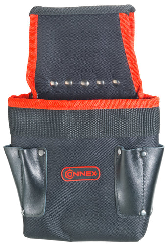CONNEX Nagel- und Werkzeugtasche 5 Fächer schwarz/orange