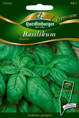 QUEDLINBURGER SAATGUT Bavires PG 7 Premium Basilikum