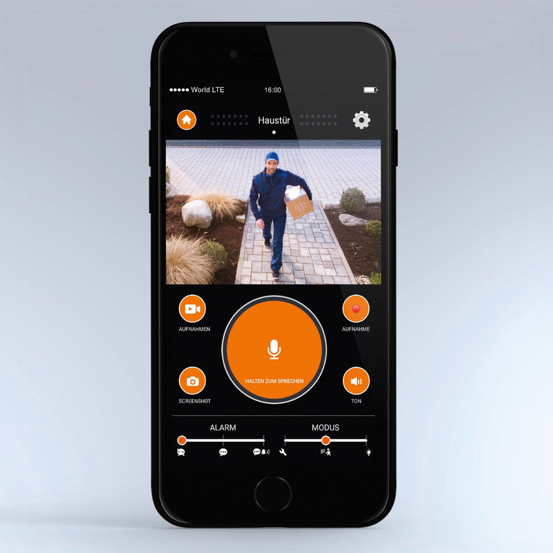 STEINEL Wandleuchte L 620 CAM, anthrazit, WLAN & App-gesteuert