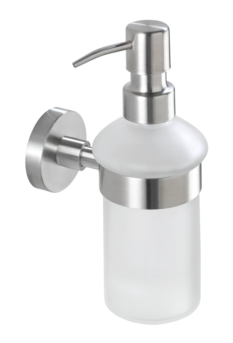 WENKO Bosio Seifenspender Wand, Edelstahl silber
