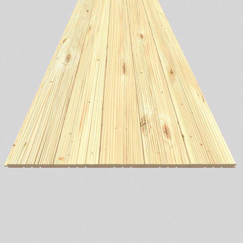 Rettenmeier Profilbrett Fichte/Tanne Struktur gehobelt, natur, 14 x 121 x 3000 mm