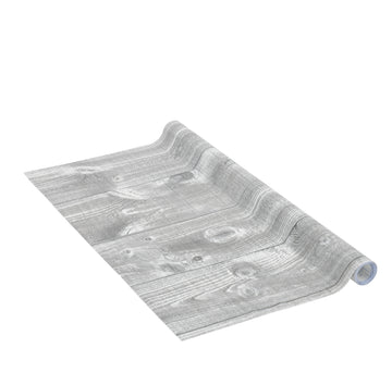Windhager Klebefolie Brett grau, Dekorfolie grau, 45 cm x 2 m