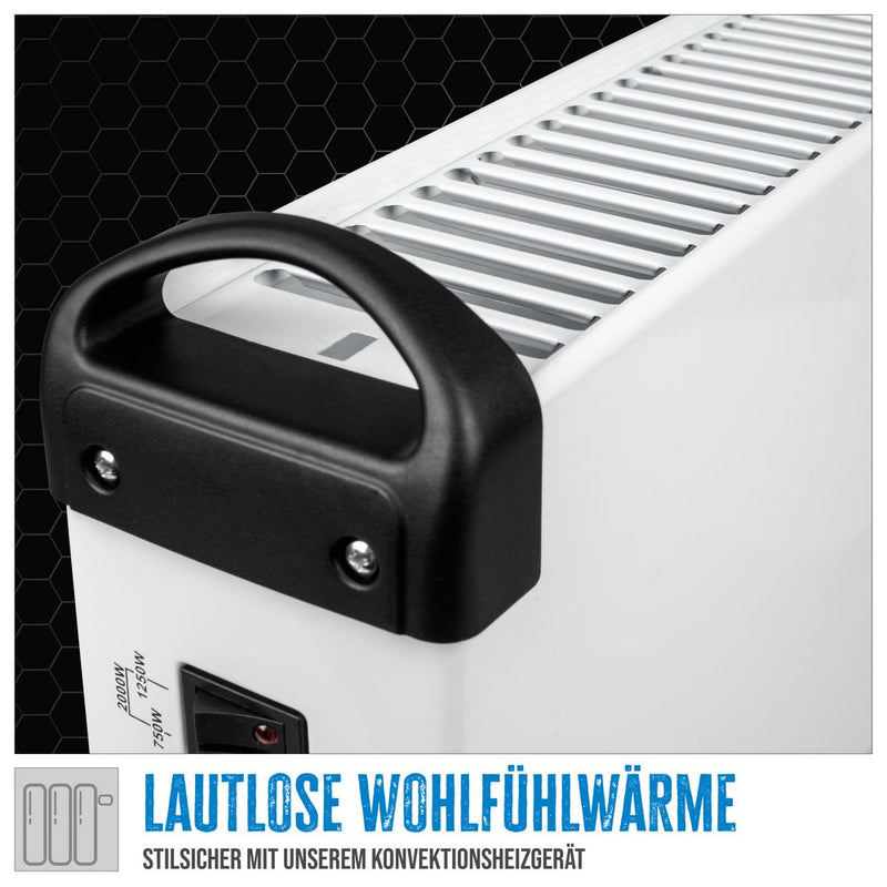 Güde Konvektionsheizgerät GKH 2000 in weiß, Elektro-Konvektor für Innen