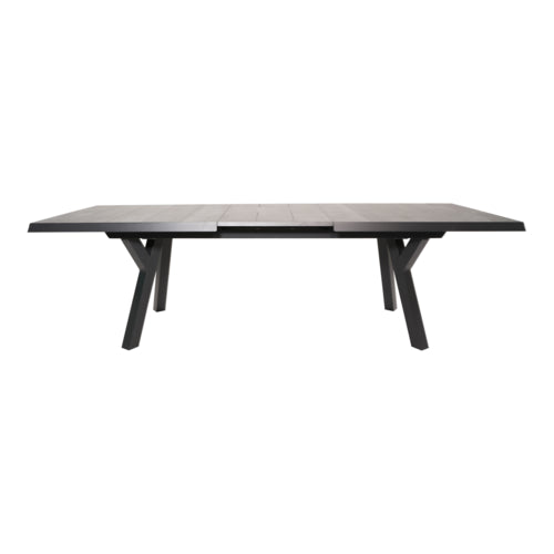 LESLI LIVING Ausziehtisch Castilla Negro, 204–264 x 102 cm