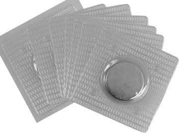 Conmetall Meister Neodym Scheibenmagnet verchromt Ø18 mm, zum Einnähen (8 Stück)