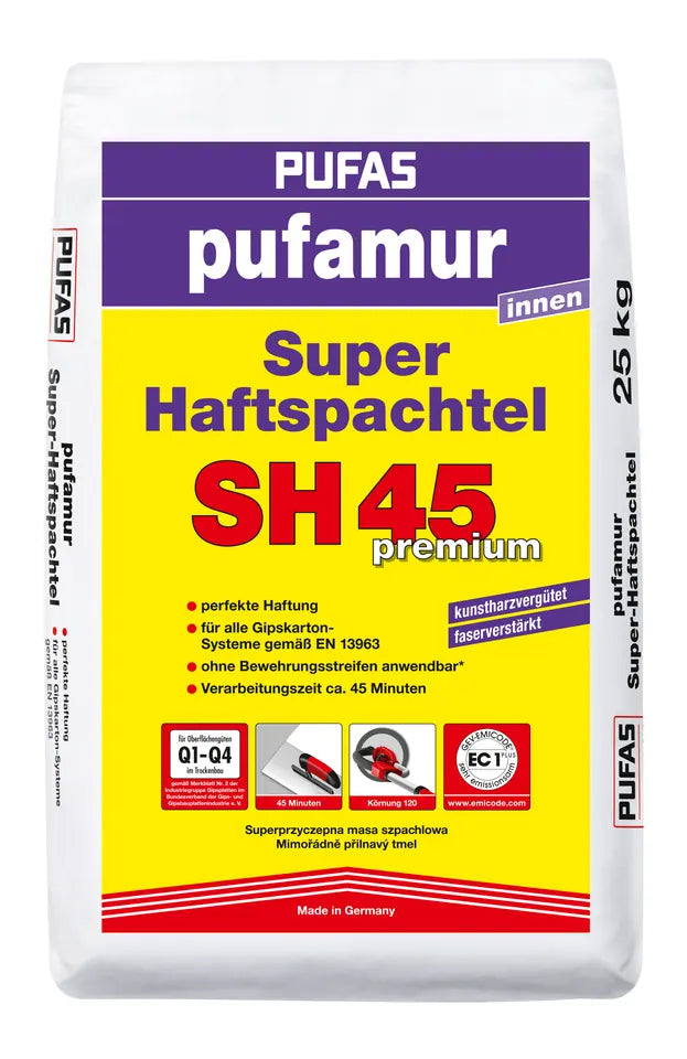 Pufas Pufamur Super-Haftspachtel für Innen (Kunstharz, Gipsspachtel)