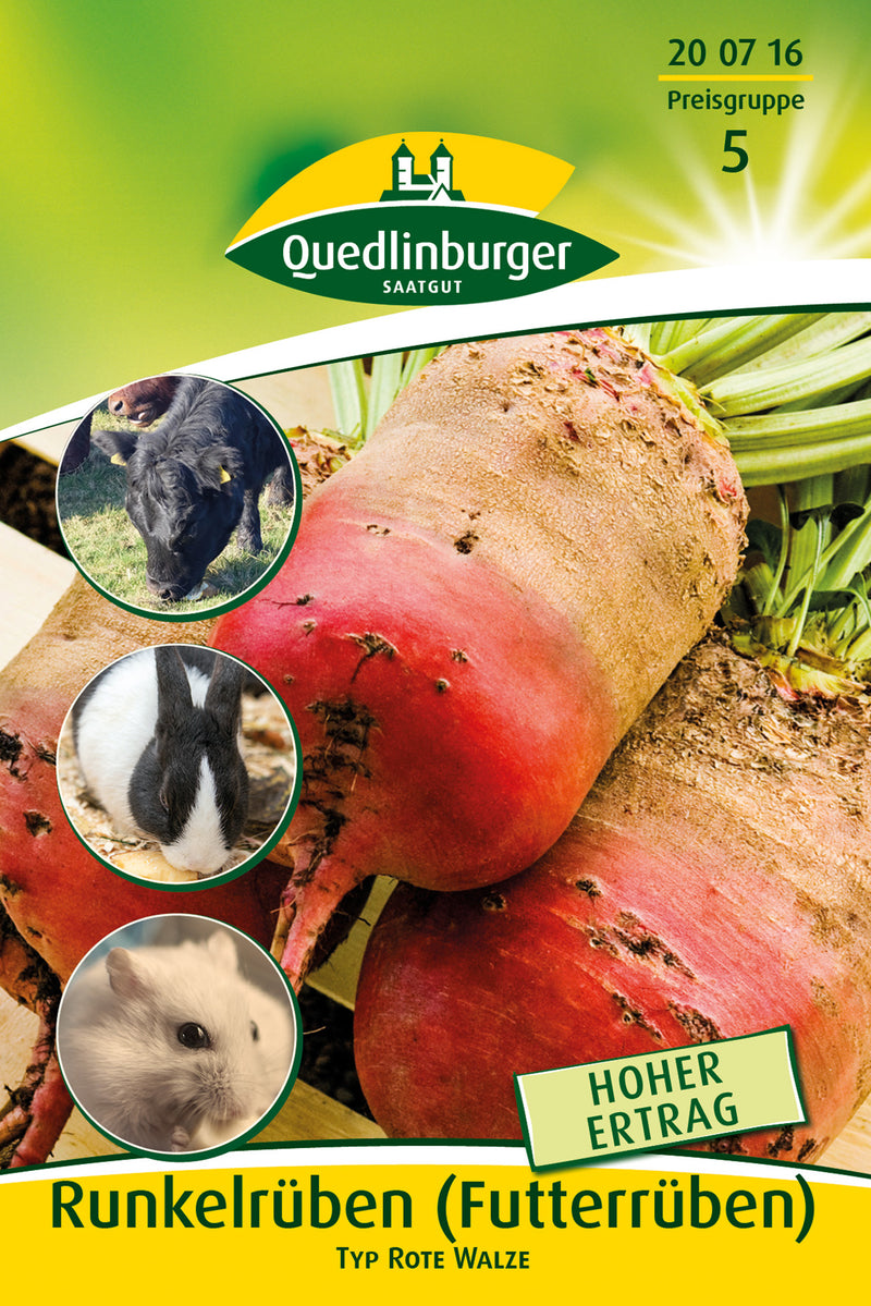 QUEDLINBURGER SAATGUT Futterrübe Typ rote Walze GP 20 g PG 5