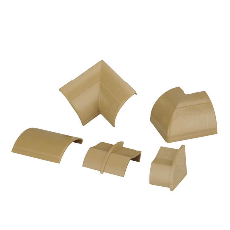 Inter-Union Verbindungen Kabelkanal Holz 22 x 22 mm, 9-teiliges Multipack