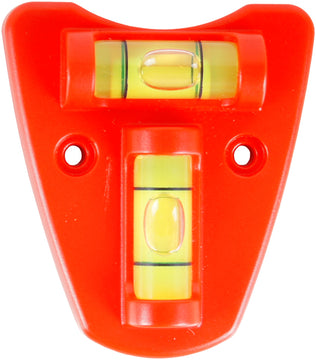 CONNEX Kreuzwasserwaage rot, kein Griff, magnetische Auflagefläche