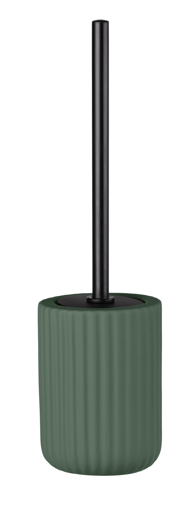 WENKO Belluno WC-Bürstengarnitur Keramik grün, standmontiert Ø 11,5 cm