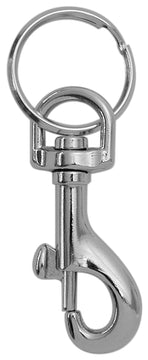 VORMANN Karabinerhaken mit Ring Ø13 x 60 mm, Stahl vernickelt