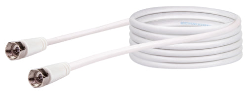 Schwaiger SAT-Verbindungskabel 90 dB weiß RG6-U gold