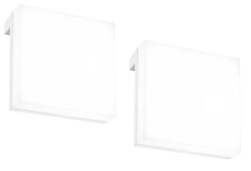 BRILONER Leuchten Spiegel-/Aufbauleuchte LED 2er Set in Weiß, IP44