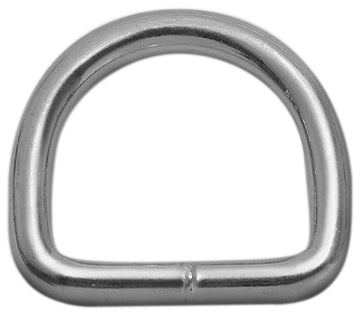 VORMANN D-Ring für Gurte verzinkt, Breite 22 mm, silber