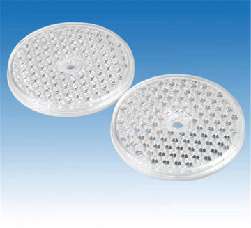 UNITEC Frontreflektor rund 62 mm, Schrauben & Kleben, weiß