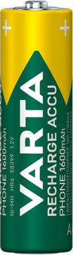 VARTA RECHARGE Phone AA 1600-mAh Akkubatterie (2 Stück)
