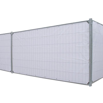 NOOR Bauzaunplane Profi 140 g/m² weiß, ca. 1,76 x 3,41 m