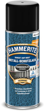 Hammerite Metall-Schutzlack Hammerschlag schwarz glänzend 0,4 l