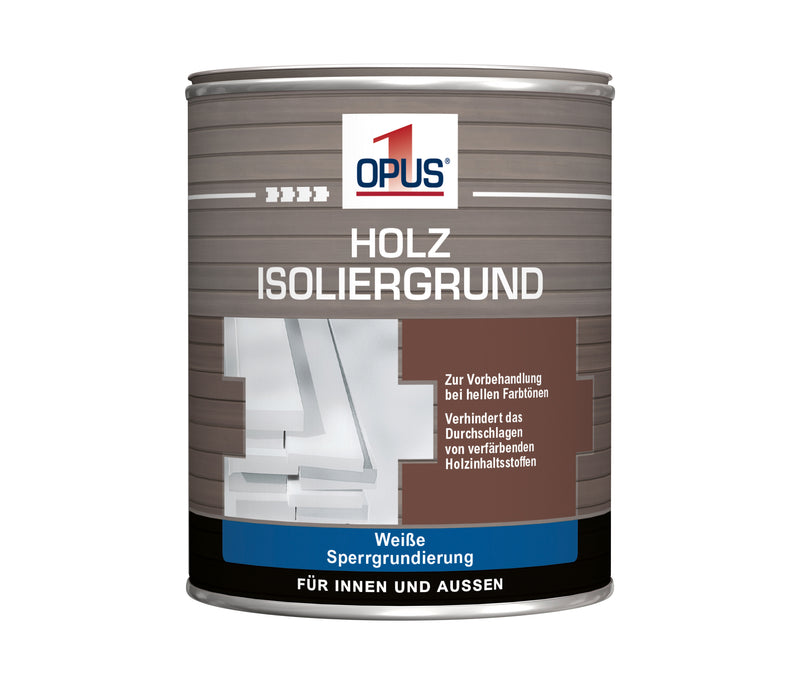 OPUS1 Holzisoliergrund wasserverdünnbar, weiß, Dose 0,75 l