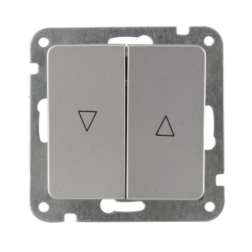 UNITEC LE MANS Serie 603 Jalousie-Taster silber, Schalter