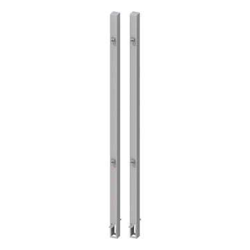 TraumGarten Torpfosten-Set DopTor, silber, zum Einbetonieren, 8x8x255 cm