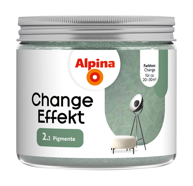 Change Effekt Pulver grün 20 g (Alpina Effekt Farben), für Innen-Wandfarbe