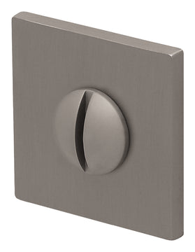 SCOOP Beschläge WC-Rosettenkit Quadratrossette Form 8040 Nickel satin