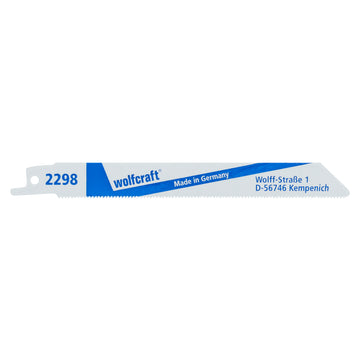 Wolfcraft Fuchsschwanzsägeblatt HSS 150 mm, Bi-Metall (2 Stück)