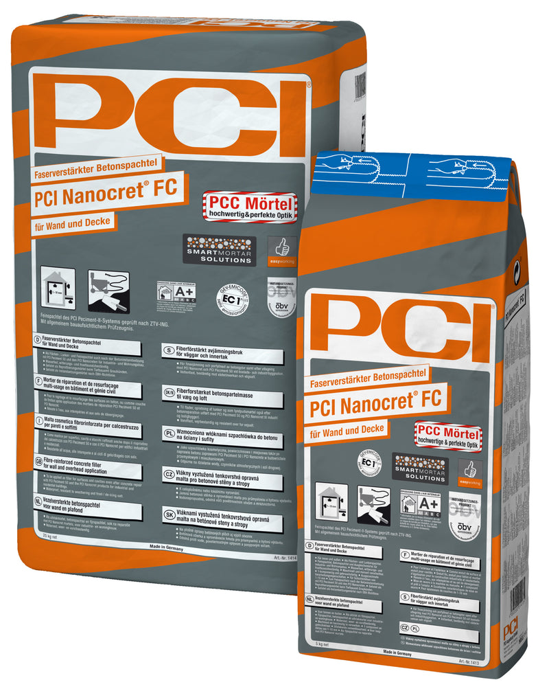 PCI Nanocret FC Betonspachtel faserverstärkt grau, 25 kg für Innen & Außen