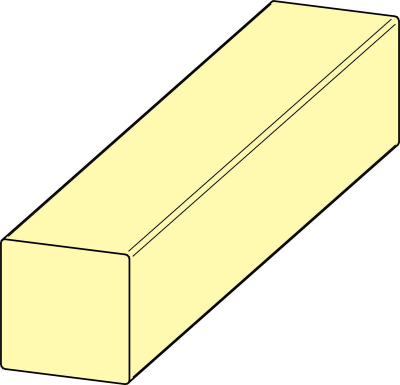 ante Kantholzpfosten Kreuzholz 9x9x400 cm geriffelt, gehobelt, KDI-grün TP45