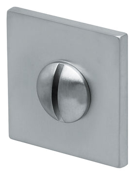 SCOOP Formspiele® WC-Rosettenkit Quadrat, Chrom matt (Zinkdruckguss)