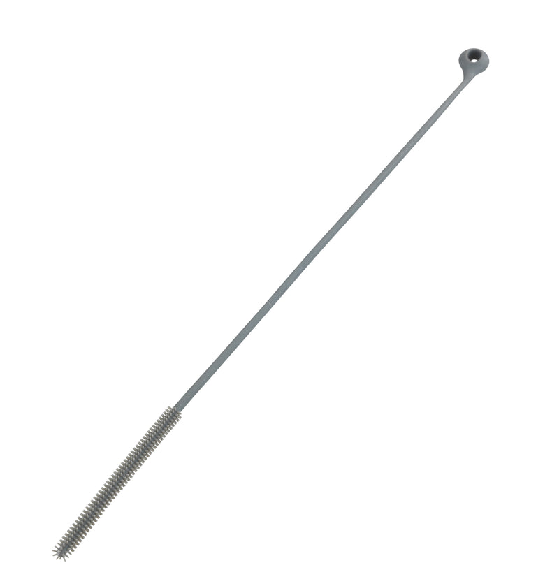 WENKO Trinkhalm-Bürste Triko aus Silikon, 2-teilig in Grau/Grün