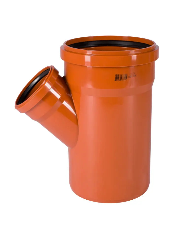 Ostendorf KGEA Einfachabzweig 45° DN/OD orangebraun PVC, mit Dichtung