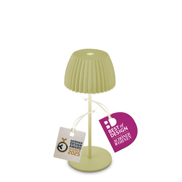 Briloner Leuchten Tischleuchte Mini Akku, grün, 2700K, IP44