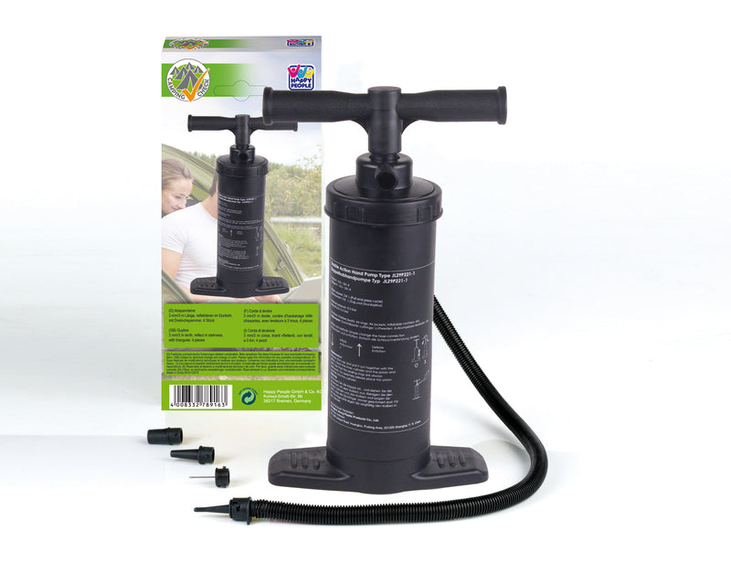 Happy People Doppelhubkolben-Luftpumpe, schwarz, max. 300 mbar