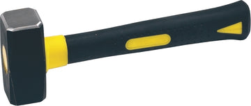 TRIUSO Fäustel mit Softglasstiel, 1,0 kg Kopf aus Stahl