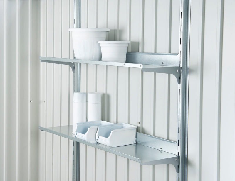 Biohort Regalsteher GH AvantGarde/HL, zink, 185×55×25 mm (2 Stück)