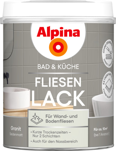 ALPINA Bad & Küche Fliesenlack 2K 0,75 l