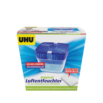 UHU Luftentfeuchter mit Nachfüller, 450 g transparent/blau