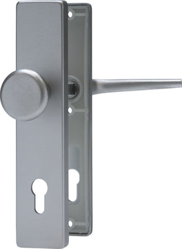 ABUS 0600 Schutzbeschlag Schildgarnitur Langschild silber