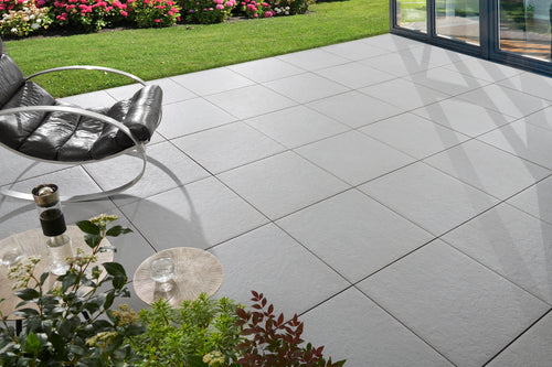 KANN Xera® Terrassenplatte grau-meliert, strukturiert 60x60x2cm