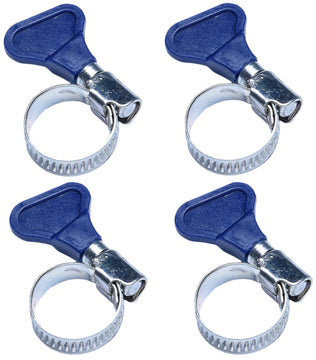 Conmetall Meister Schlauchschelle mit Flügelmutter, Edelstahl silber, 4 Stück