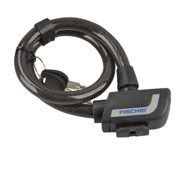 fischer SL5 Seilschloss schwarz, 14 mm x 600 mm für Fahrräder