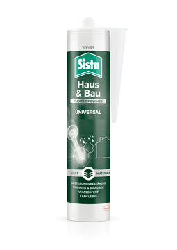 Sista Haus Universal Polyurethandichtstoff weiß, 280 ml Indoor & Outdoor
