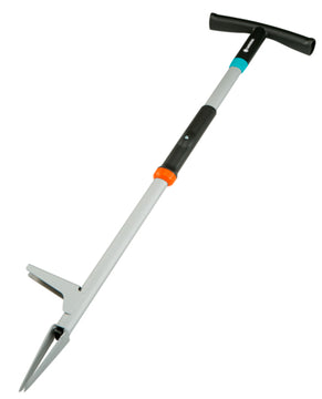 GARDENA Unkrautstecher – silber/schwarz/türkis/orange, mit Fußtritt