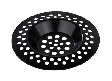 WENKO Abflusssieb aus Edelstahl, schwarz, 7 cm, 2er-Set