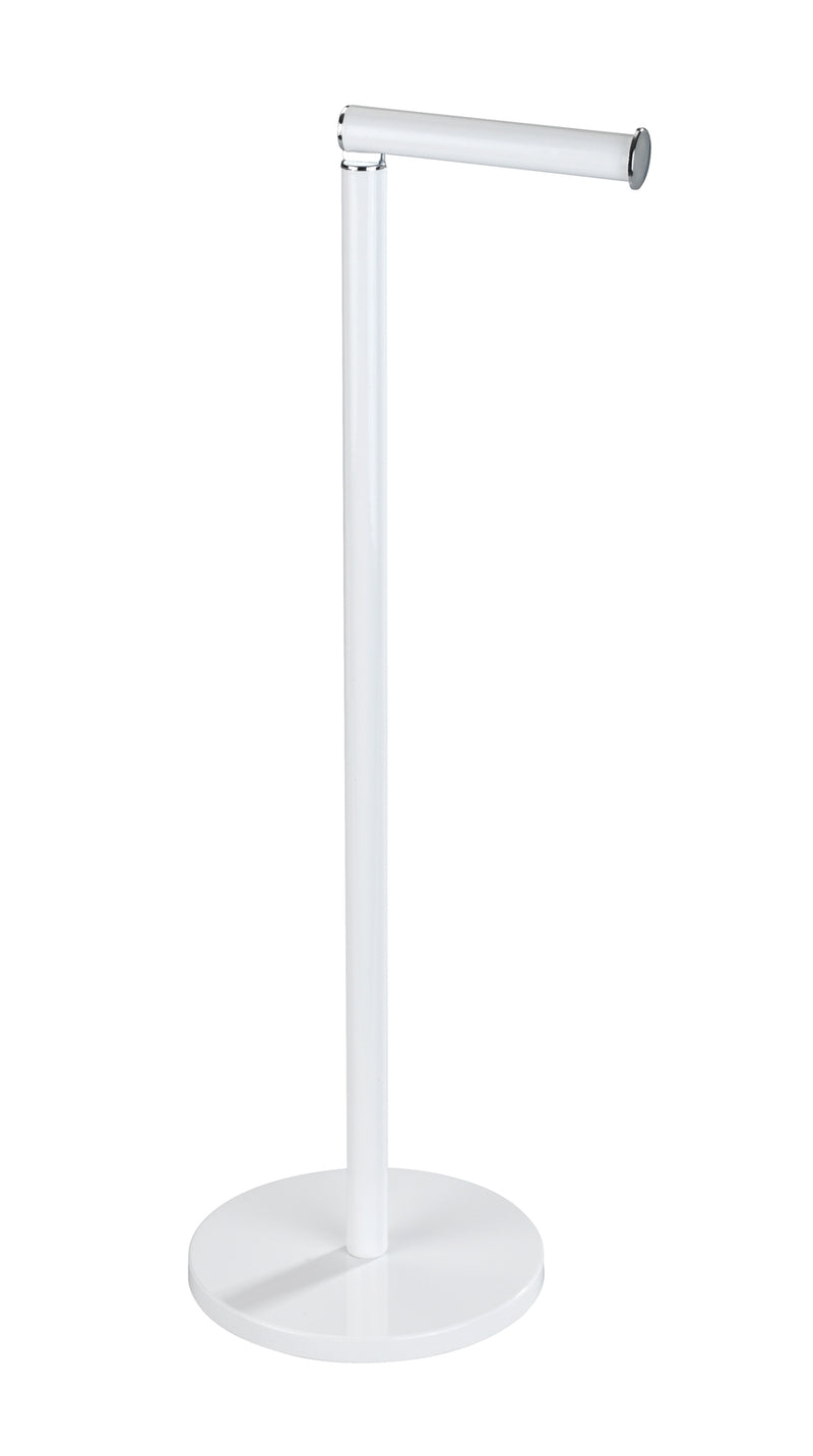 WENKO Stand-Toilettenpapierhalter 2 in 1, weiß, Metall