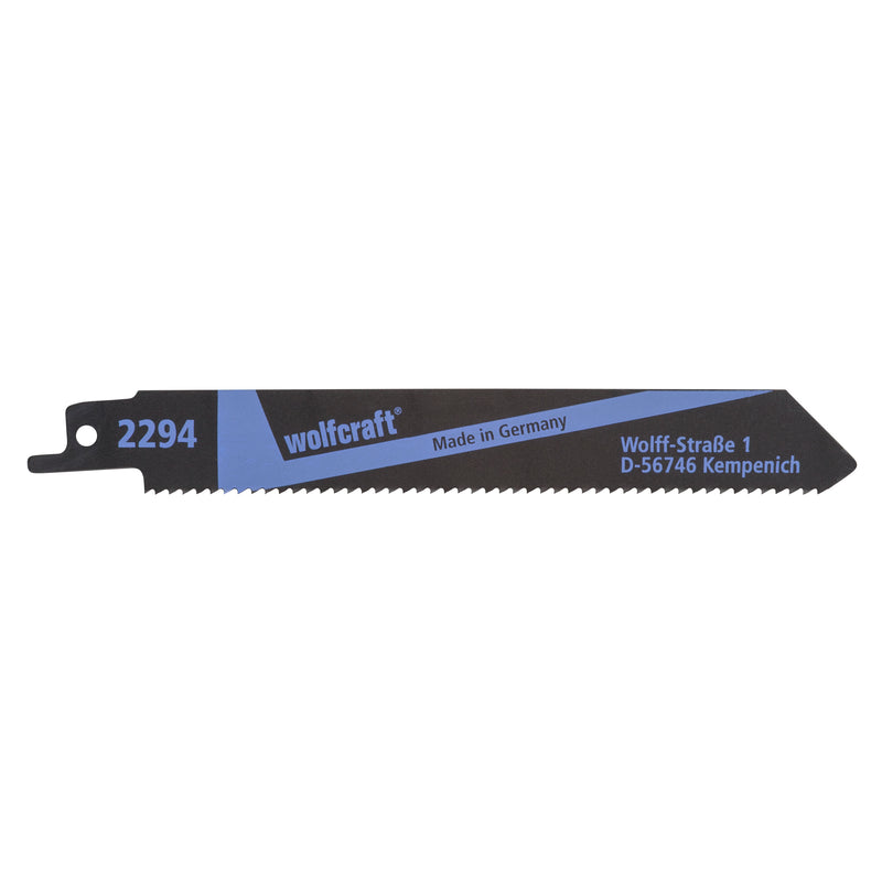 Wolfcraft Fuchsschwanzsägeblatt HAS 150 mm, Chrom-Vanadium (2 Stück)