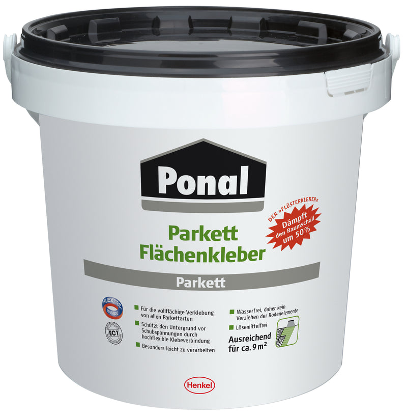 Ponal Parkett Flächenkleber, 8-kg-Eimer für Innenverlegung