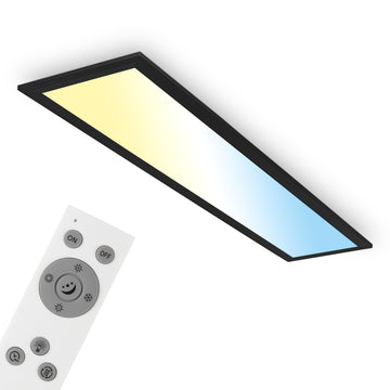 BRILONER Leuchten LED-Panel mit CCT, schwarz, 24,5 W